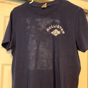 Hollister blue graphic t shirt